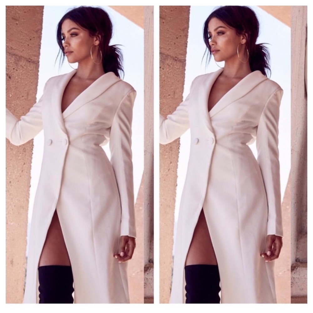 White Blazer Dress